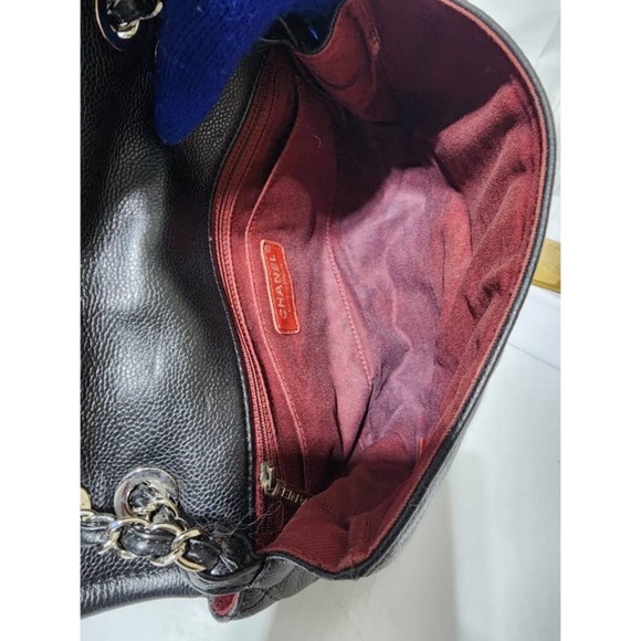 Authentic CHANEL Caviar Large Timeless CC Flap Shoulder Bag Black - Picture 14 of 16